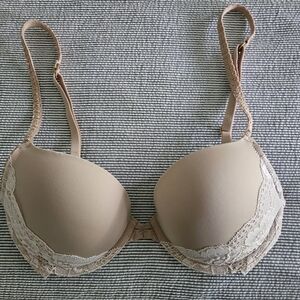 Honeydew Intimates Beige Lace-Trim T-Shirt Bra